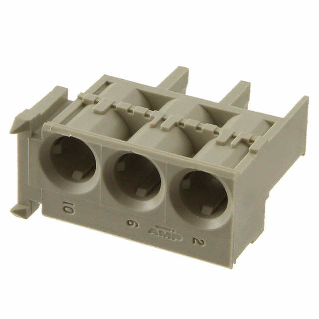 CONN RCPT HSG HARD METRIC 3P GRY