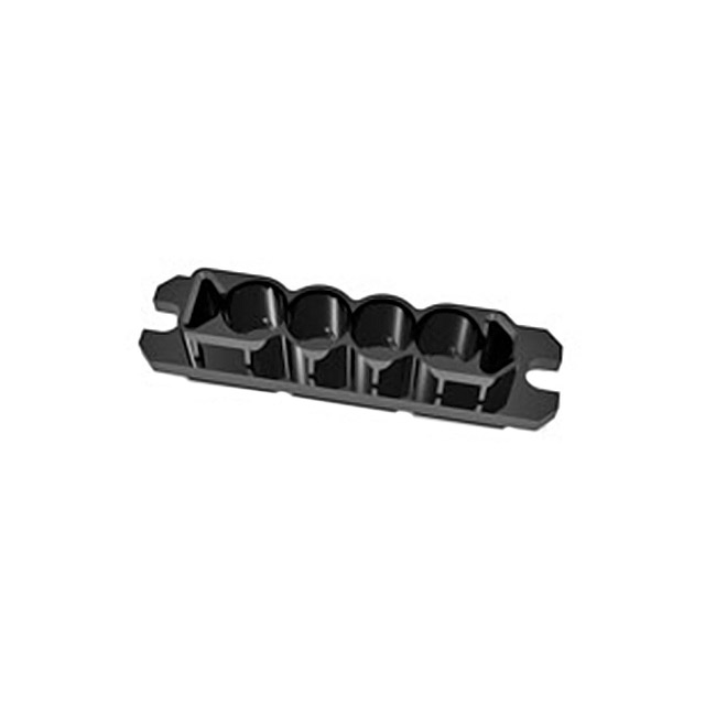 CONN PLUG HSG QUADPOWER 4POS BLK