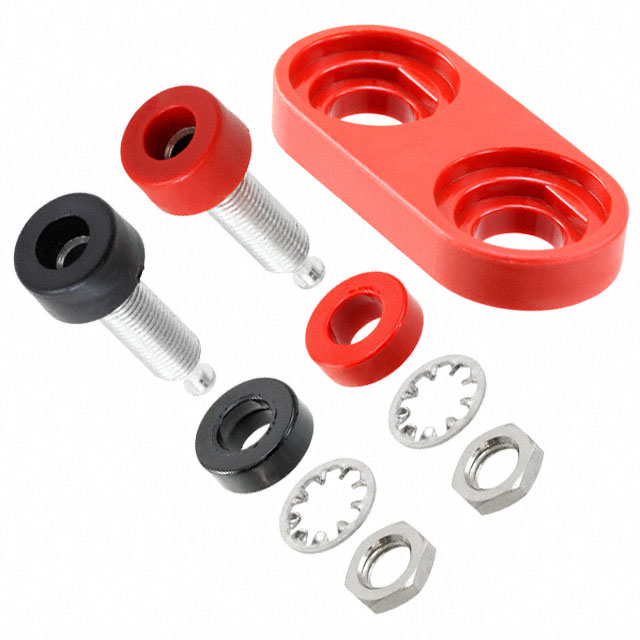 CONN DBL BANANA JACK TURRET CONN DBL BANANA JACK TURRET