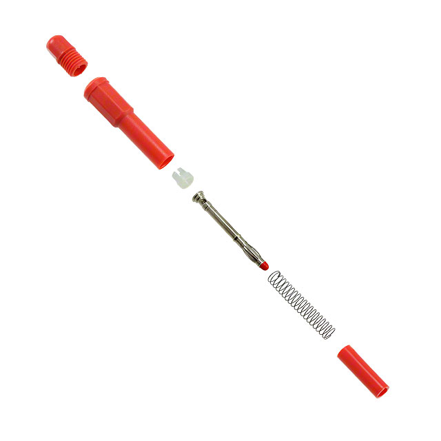 CONN BANANA PLUG SOLDERLESS RED CONN BANANA PLUG SOLDERLESS RED