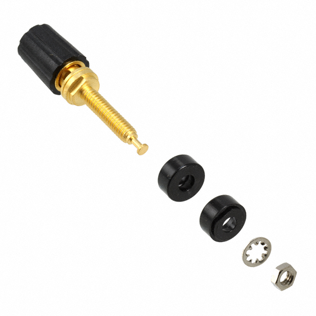 CONN BIND POST KNURLED BLACK CONN BIND POST KNURLED BLACK