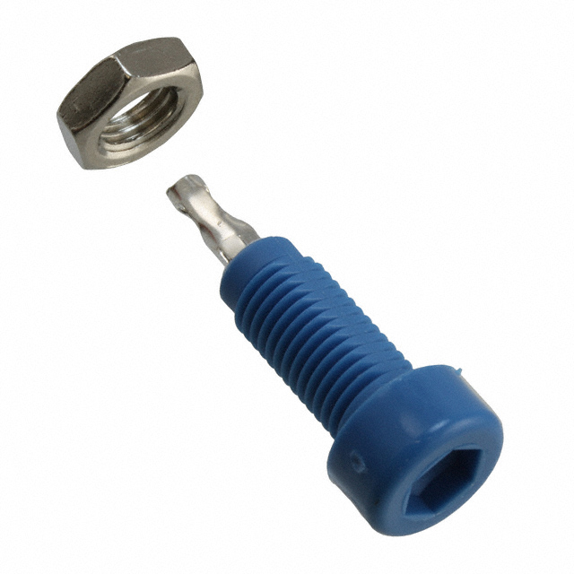 CONN TIP JACK SLDR EYELET BLUE