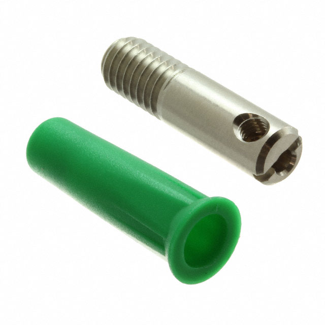 CONN BANANA JACK SCREW GREEN