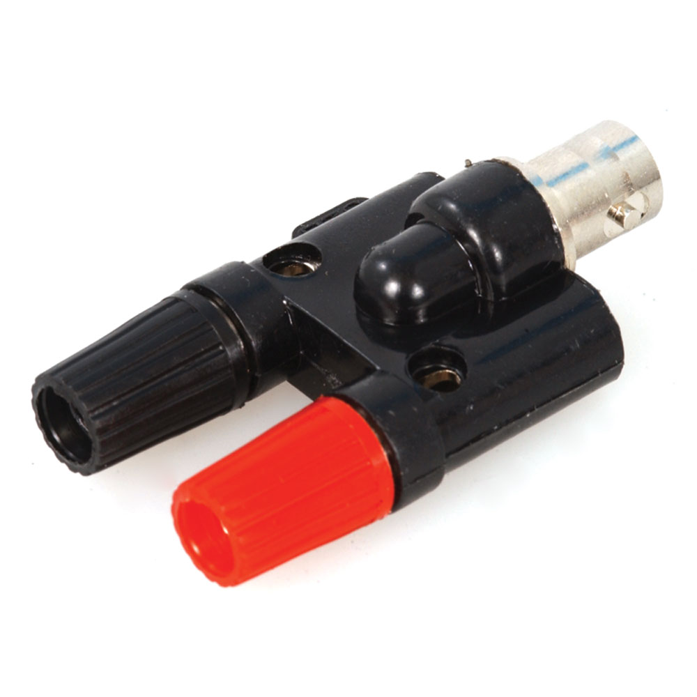 Female BNC to Dual Banana Bindin