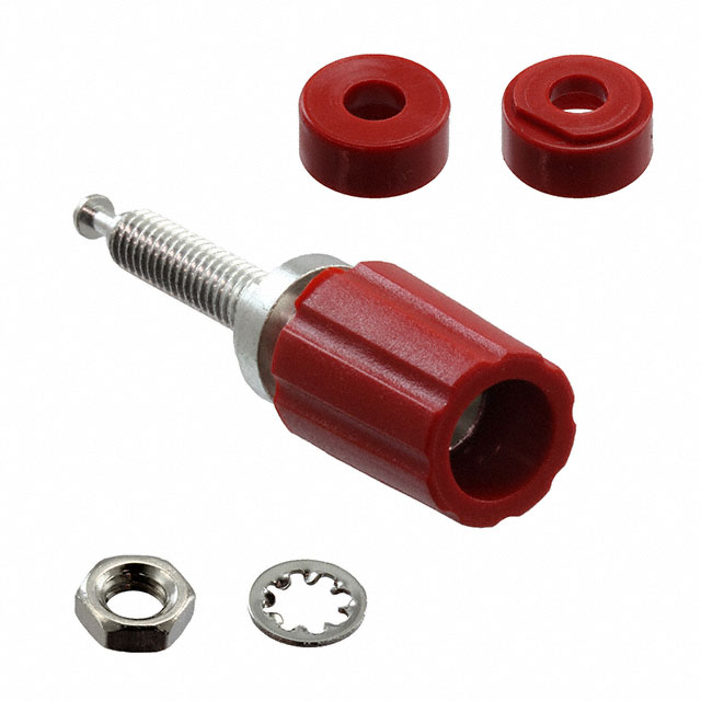 CONN BIND POST KNURLED RED