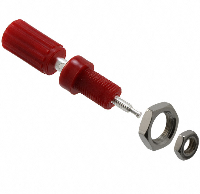 CONN BIND POST KNURLED RED CONN BIND POST KNURLED RED