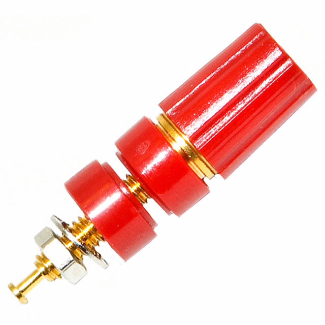 CONN BIND POST KNURLED RED