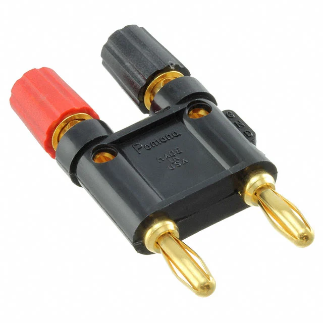 CONN BIND POST DL FLUTD BLK/RED