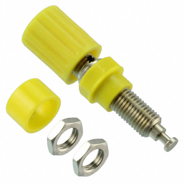 CONN BIND POST KNURLED YELLOW CONN BIND POST KNURLED YELLOW
