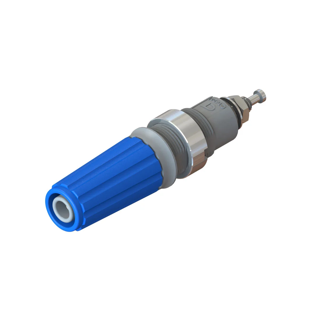 SAFETY BINDING POST, 4MM, NICKEL