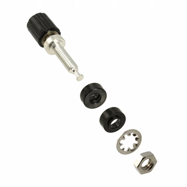 CONN BIND POST MINI KNURLED BLK CONN BIND POST MINI KNURLED BLK