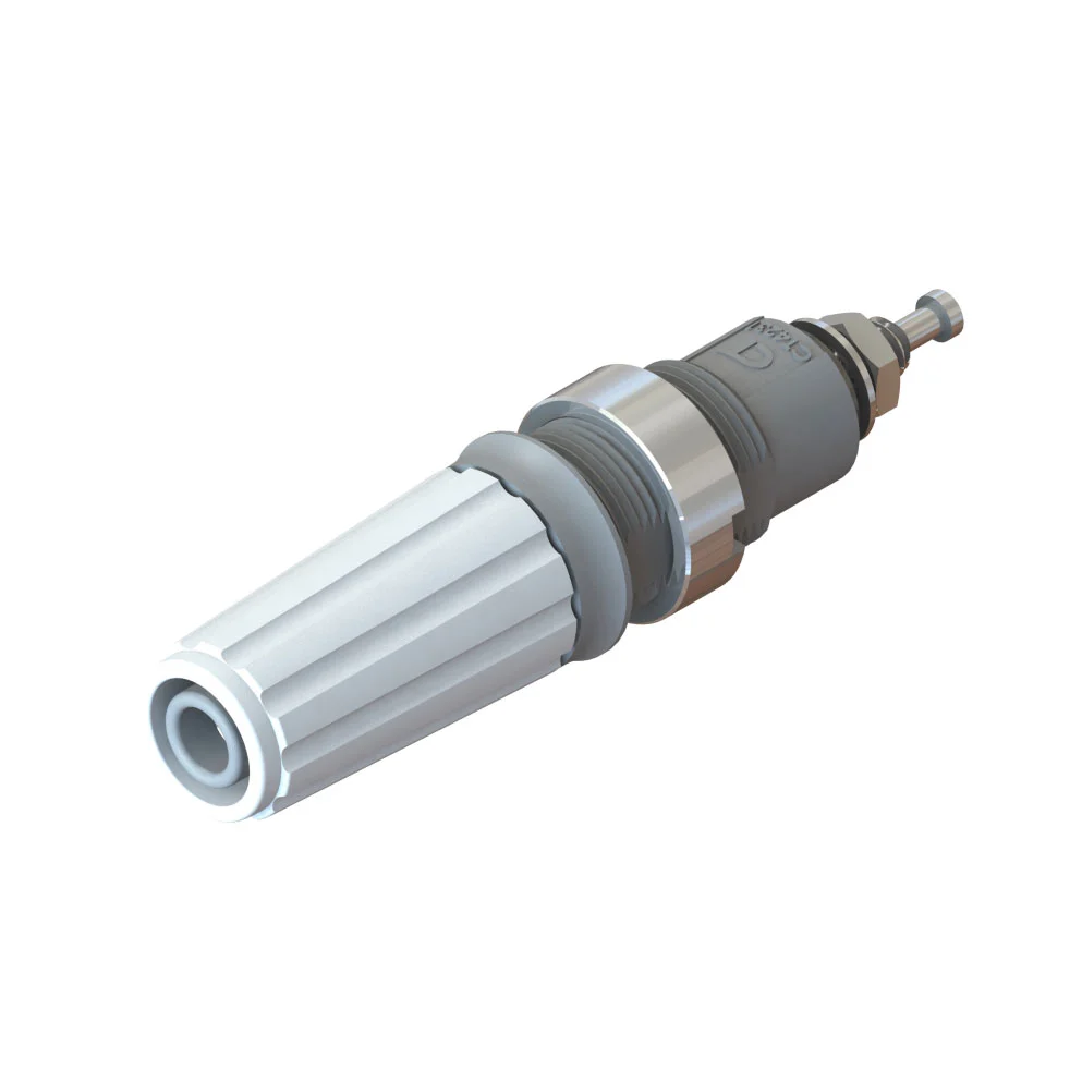 SAFETY BINDING POST, 4MM, NICKEL