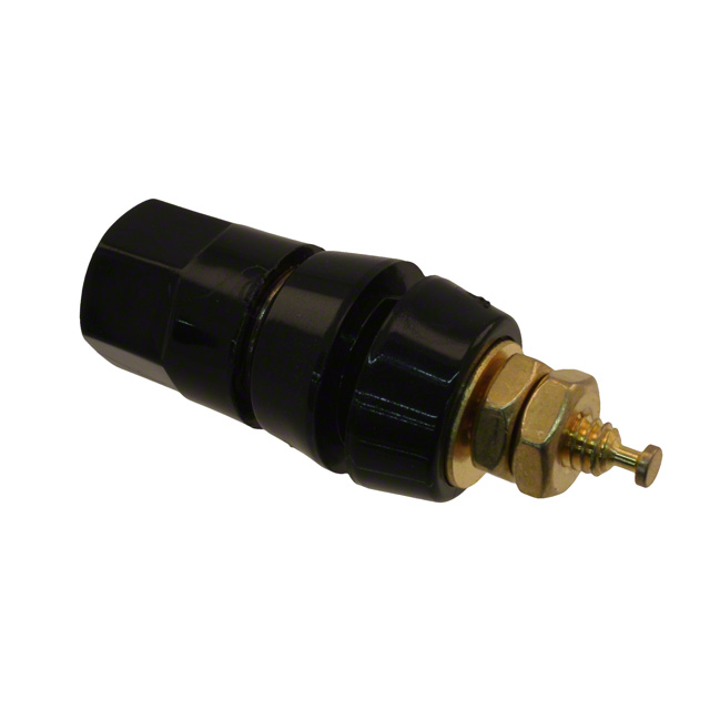 CONN BIND POST HEX BLACK