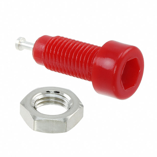 CONN TIP JACK TURRET RED CONN TIP JACK TURRET RED