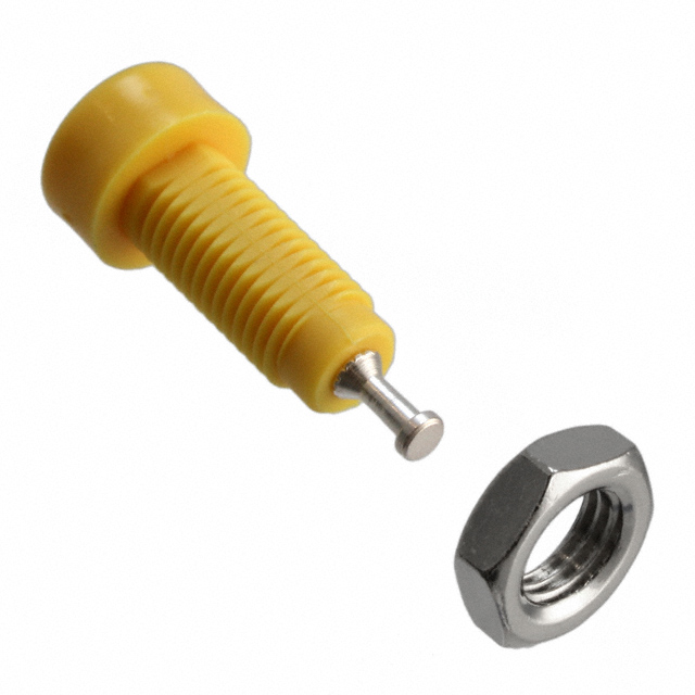 CONN TIP JACK TURRET YELLOW CONN TIP JACK TURRET YELLOW