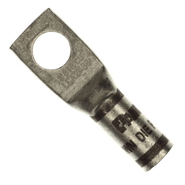 CONN TERM RECT LUG 2 AWG #3/8 CONN TERM RECT LUG 2 AWG #3/8