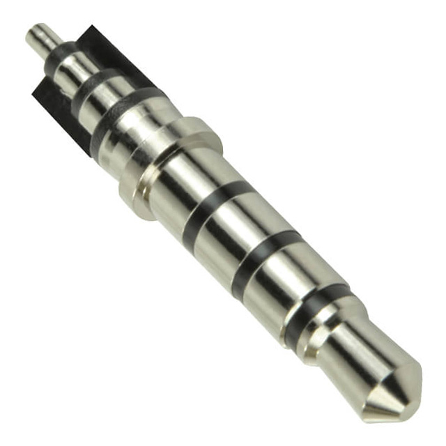 AUDIO PLUG, 3.5 MM, STRAIGHT, 4