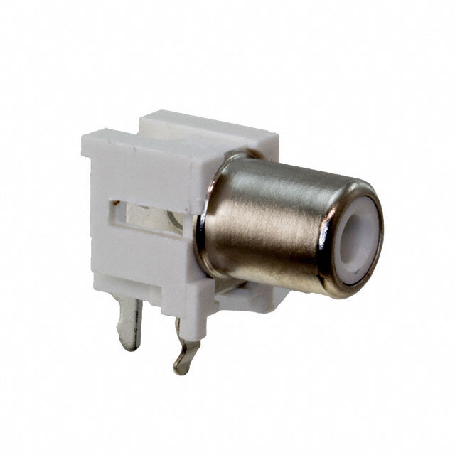 CONN RCA PHONO JACK R/A WHITE CONN RCA PHONO JACK R/A WHITE