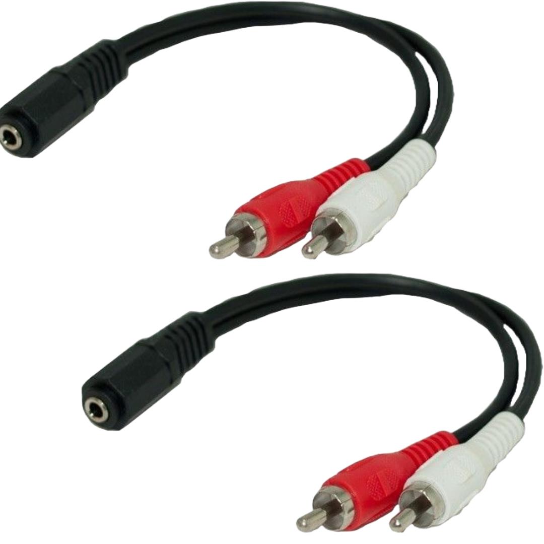 Sanoxy (2-Pack) 6in 3.5mm Stereo