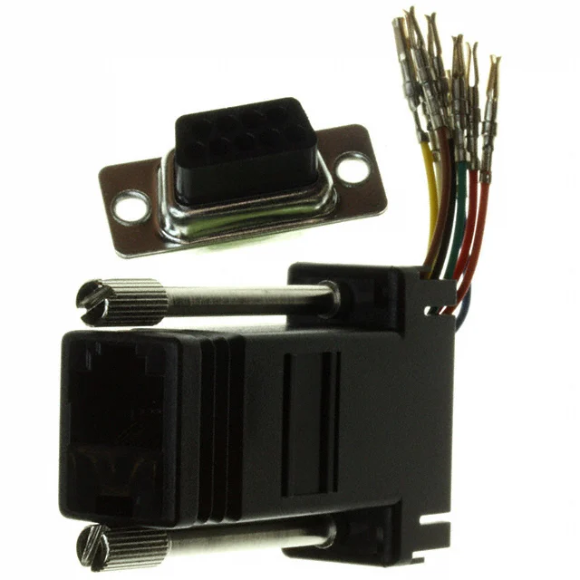 ADAPT DB9F TO RJ45 JACK BLACK