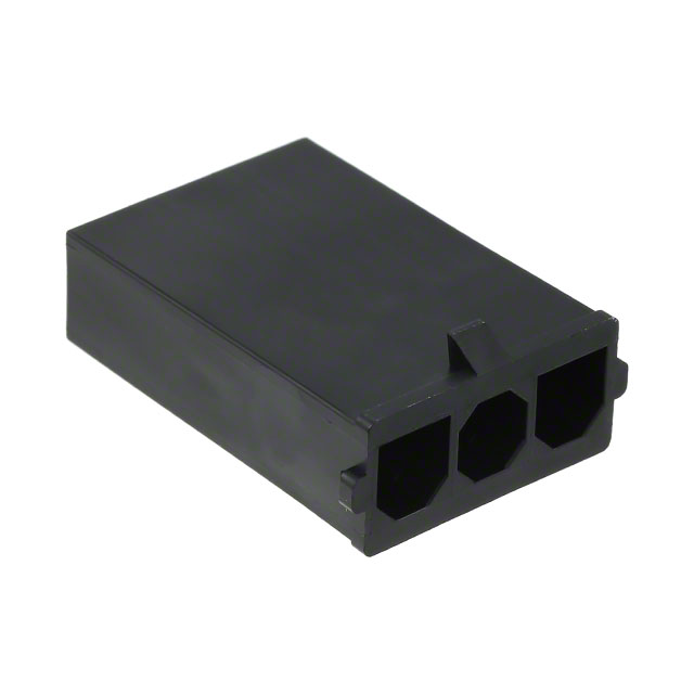 CONN HSG PLUG 3POS 7.50MM BLACK CONN HSG PLUG 3POS 7.50MM BLACK