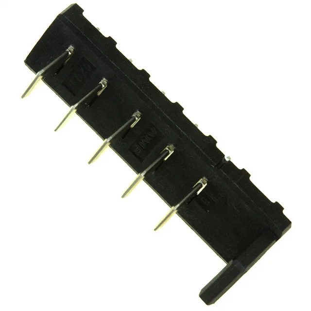 CONN HDR 5POS 5.00MM KINKED PIN