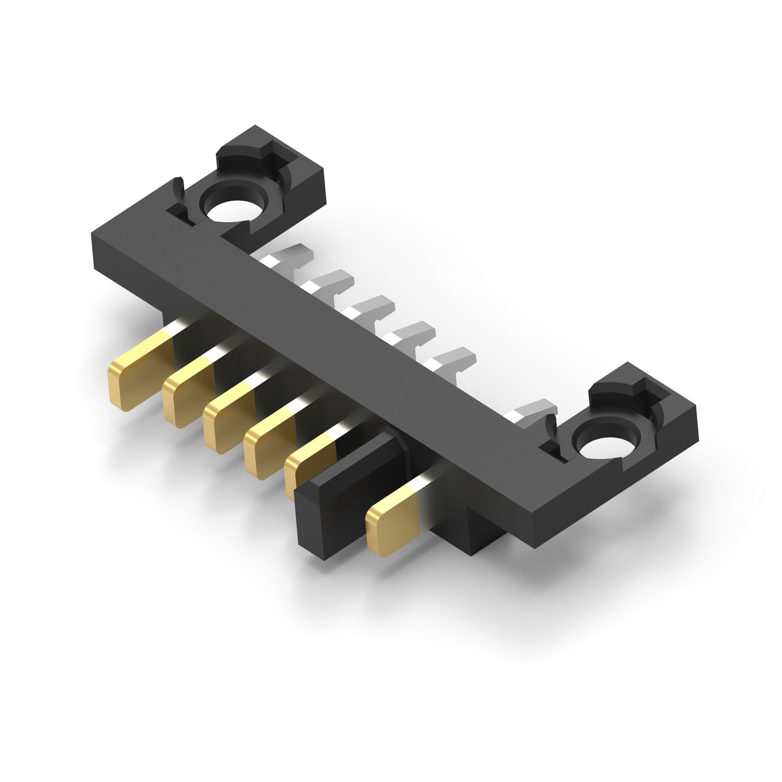 CONN HDR 6POS 2.50MM R/A SLDR