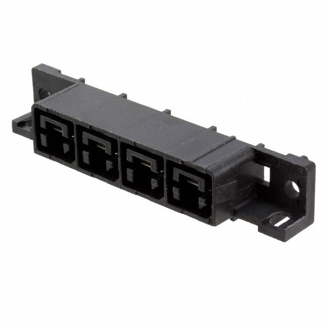 CONN RCPT 4POS 11.18MM R/A SLDR