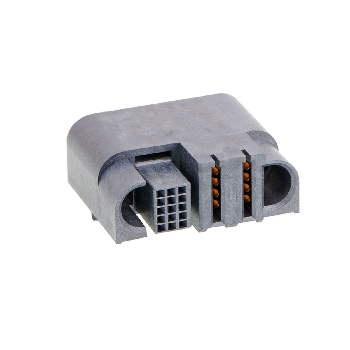 CONN RCPT 16POS R/A PRESS-FIT