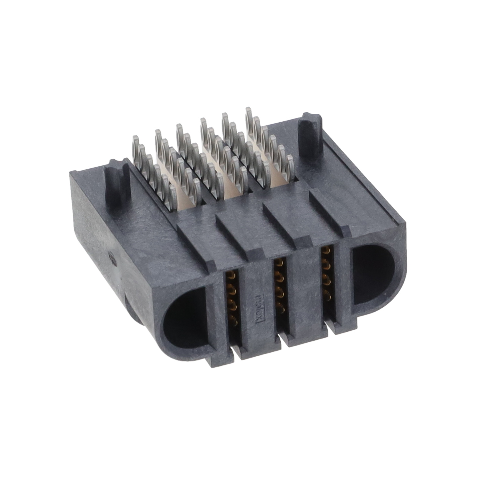 CONN RCPT 3POS R/A PRESS-FIT