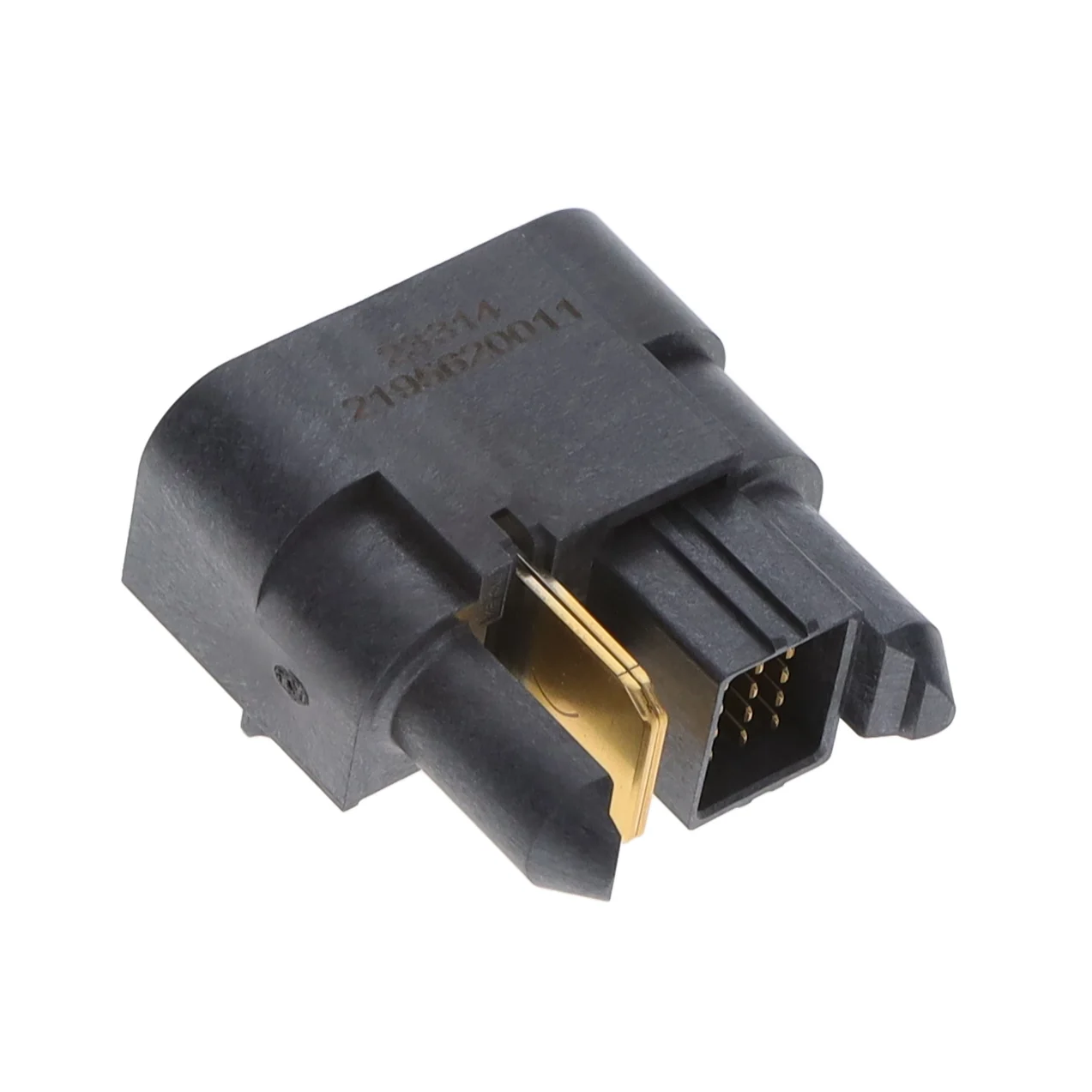 CONN PLUG 16POS R/A PRESS-FIT