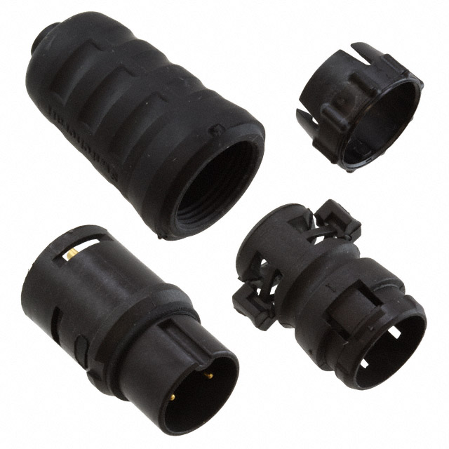 CONN PLUG MALE 2P GOLD SLDR CUP