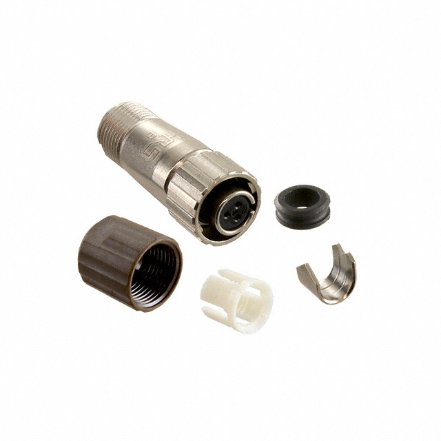 CONN PLUG FMALE 3P GOLD SLDR CUP