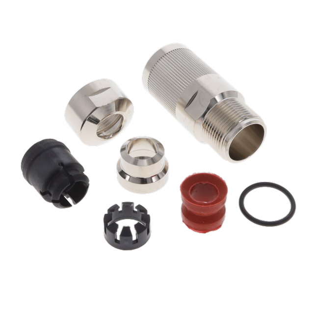 CONN BACKSHELL W/CLMP SZ14 SILV