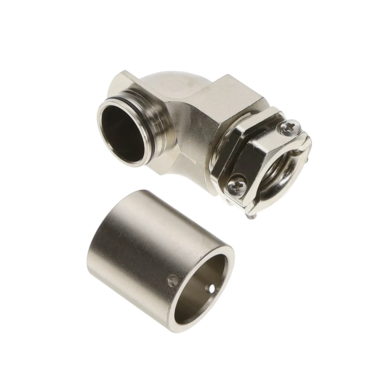 CONN BACKSH W/CLMP SZ16 SIL PG16