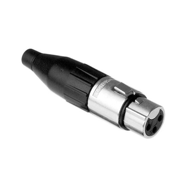 CONN PLUG FMALE XLR 3P SOLDER CONN PLUG FMALE XLR 3P SOLDER