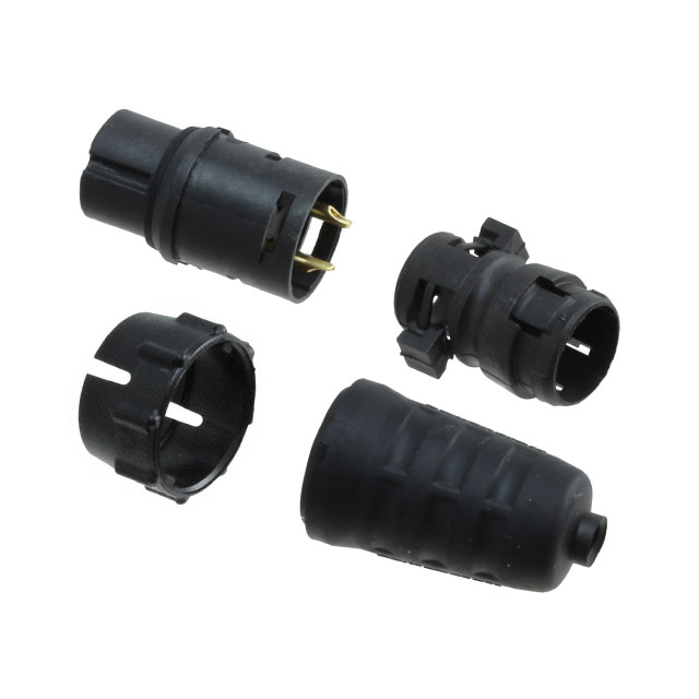 CONN PLUG FMALE 2P GOLD SLDR CUP