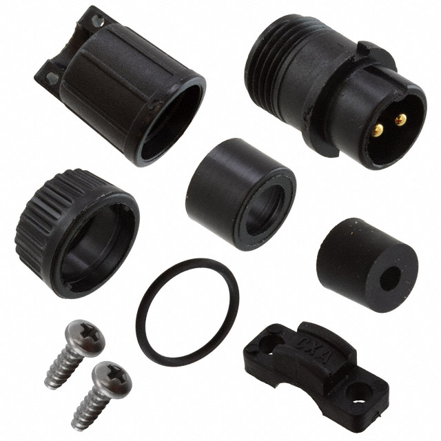 CONN PLUG MALE 2P GOLD SLDR CUP