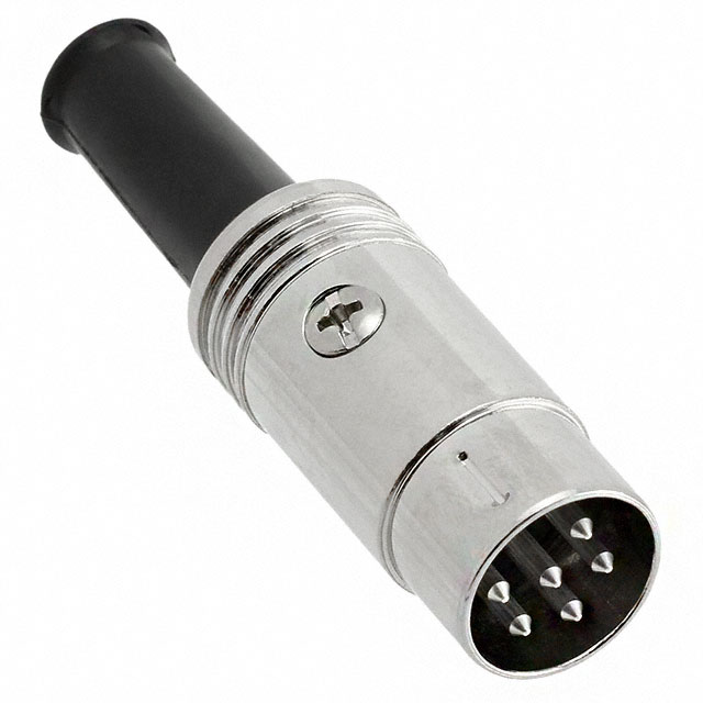 CONN PLUG MALE DIN 6POS SOLDER