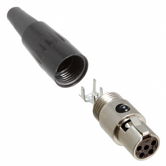 CONN PLUG FMALE MINI XLR 5P SLDR CONN PLUG FMALE MINI XLR 5P SLDR