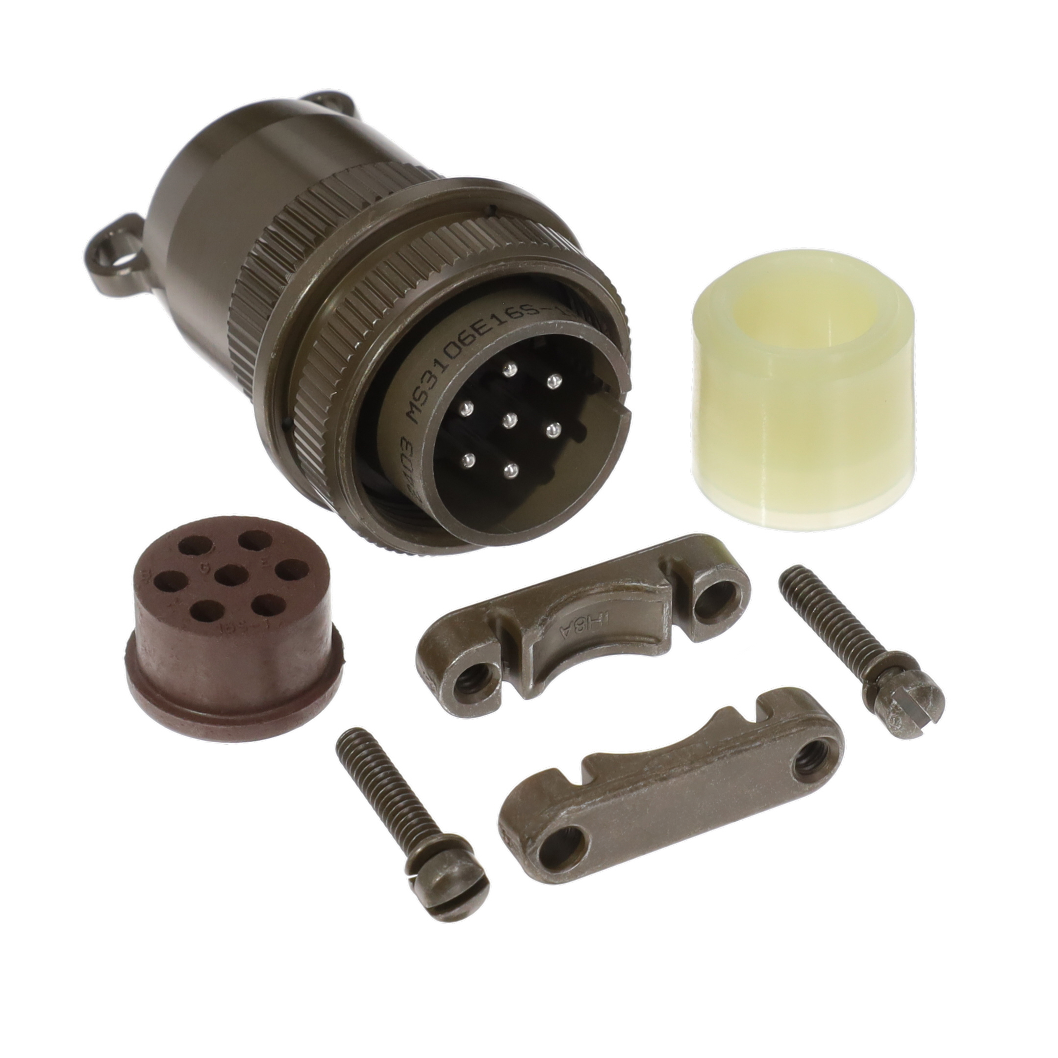 CONN PLUG MALE 7P SILV SLDR CUP CONN PLUG MALE 7P SILV SLDR CUP