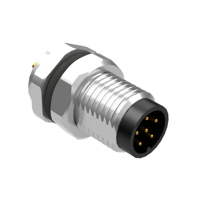 M8 A-CODE 6POS PLUG PANEL MOUNT M8 A-CODE 6POS PLUG PANEL MOUNT