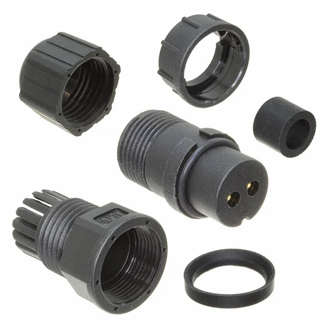 CONN PLUG FMALE 2P GOLD SLDR CUP CONN PLUG FMALE 2P GOLD SLDR CUP