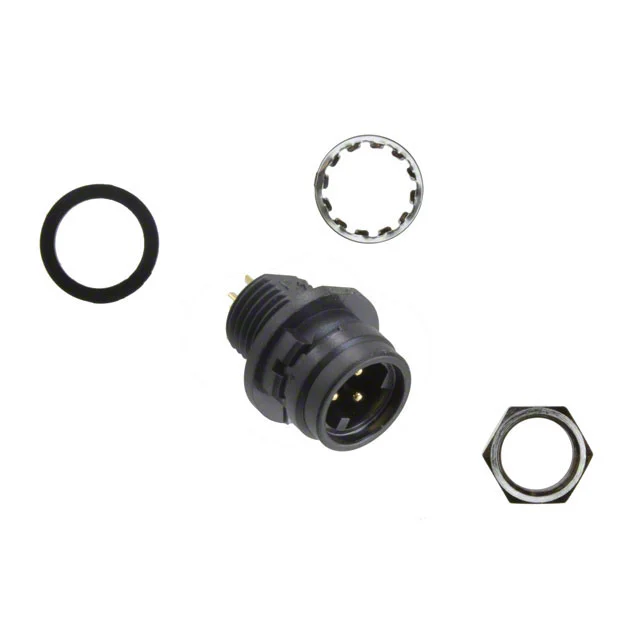 CONN RCPT MALE 3P GOLD SLDR CUP