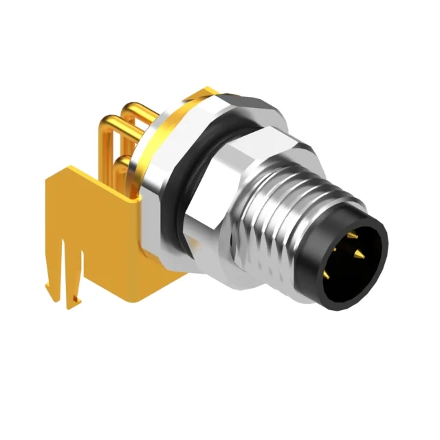 M8 A-CODE 4POS PLUG PANEL MOUNT M8 A-CODE 4POS PLUG PANEL MOUNT