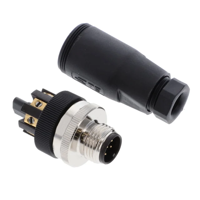 CONN RCPT MALE 8POS GOLD SCREW