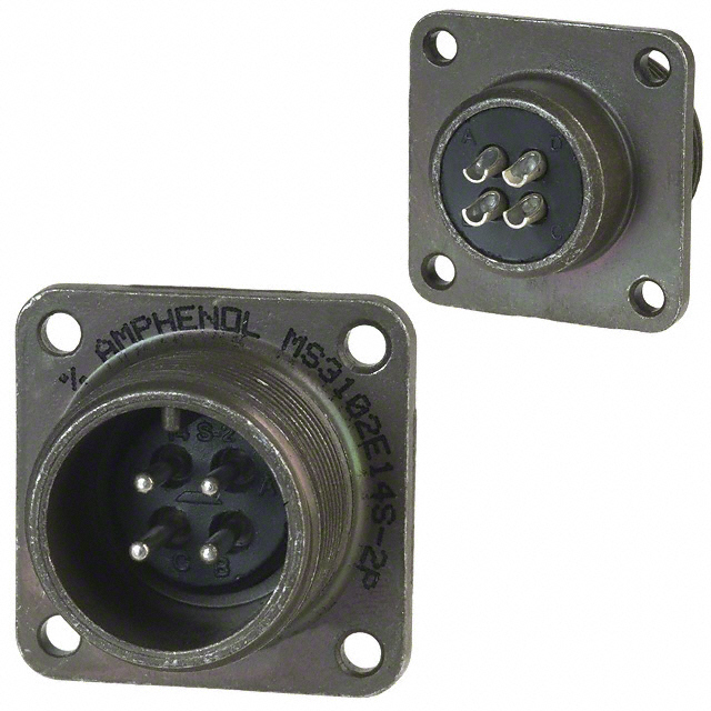 CONN RCPT MALE 4P SILV SLDR CUP CONN RCPT MALE 4P SILV SLDR CUP