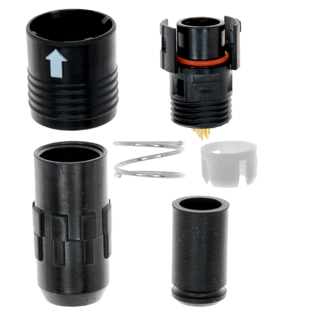 CONN PLUG MALE 12P GOLD SLDR CUP