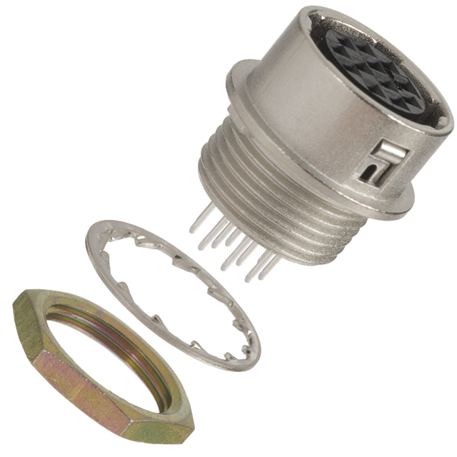 CONN RCPT FMALE 12P SILVER SLDR