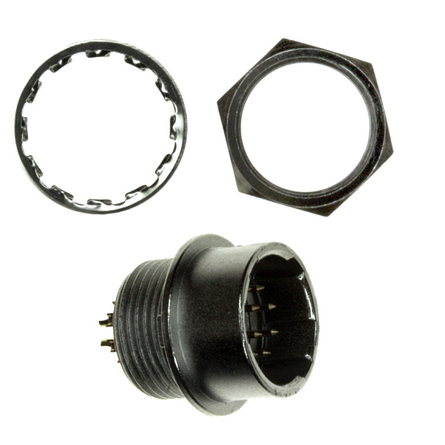 CONN RCPT MALE 10P GOLD SLDR CUP